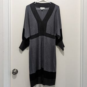 Dressbarn grey sweater dress size XL